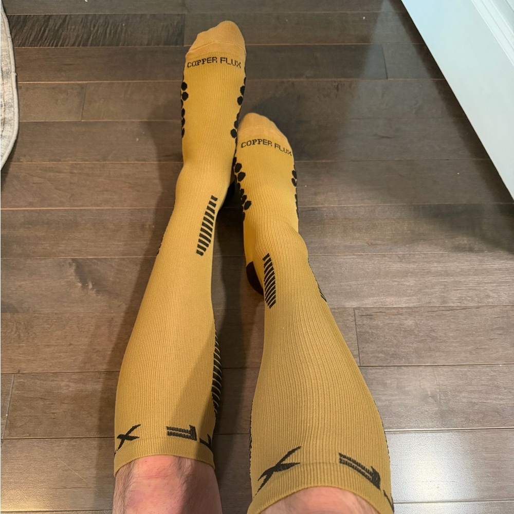Yellow Compression Athletic Socks - image 2